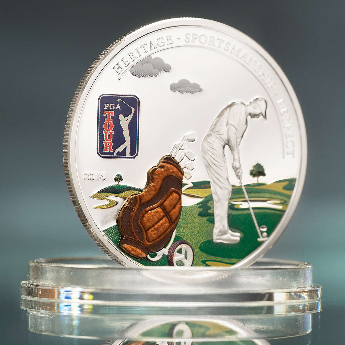 2014 $5 PGA Tour: Green - Sterling Silver Coin