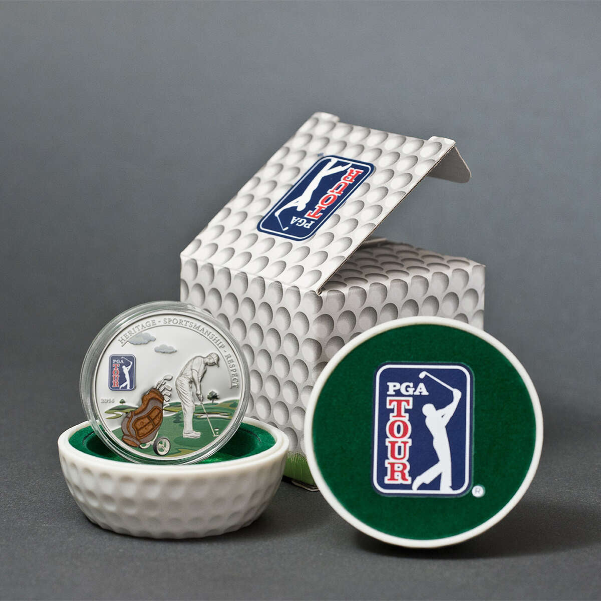 2014 $5 PGA Tour: Green - Sterling Silver Coin