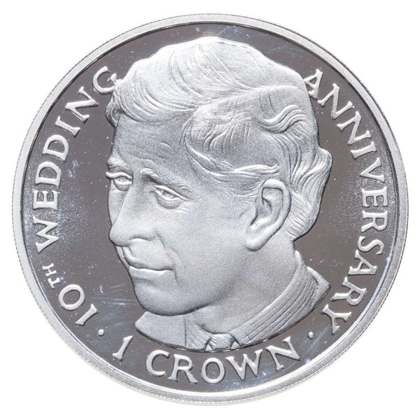 Gibraltar 1991 1 Crown Silver Proof Coin - Prince Charles