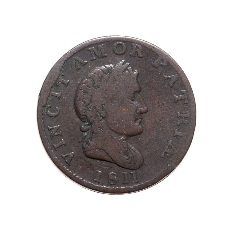 Great Britain 1811 -  Half Penny Essex - walthamstow Half Penny Token VF