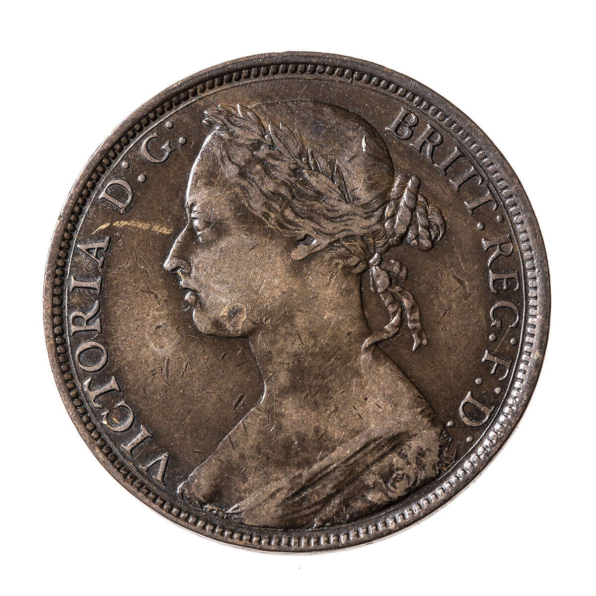 Great Britain Bronze 1883 -  Penny Victoria VF-30