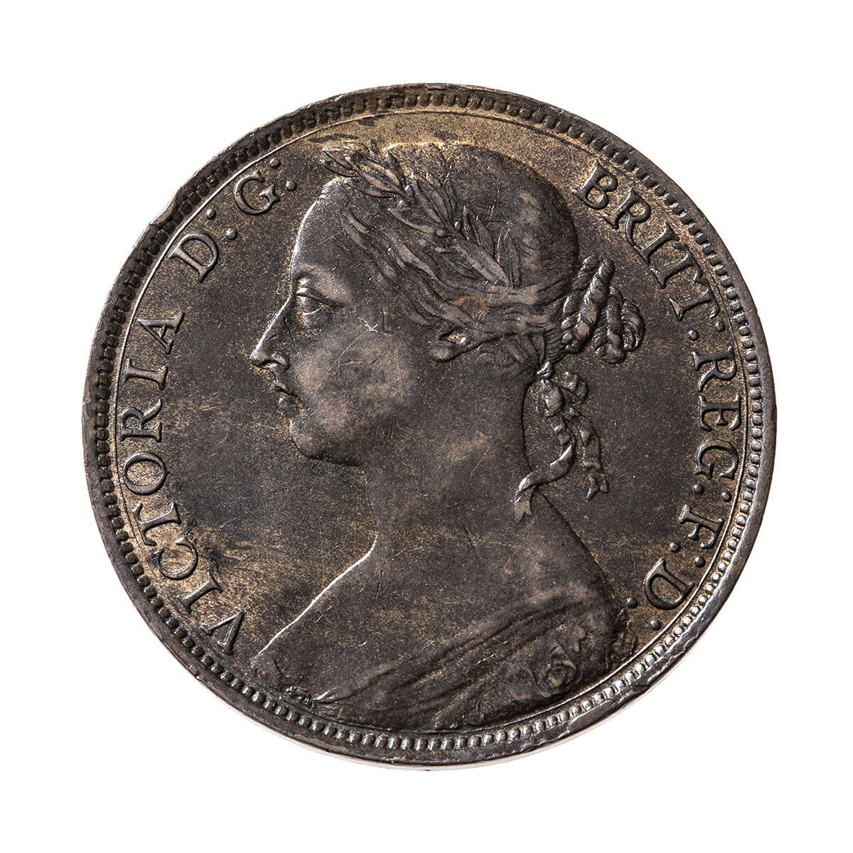 Great Britain Bronze 1886 -  Penny Victoria VF-30