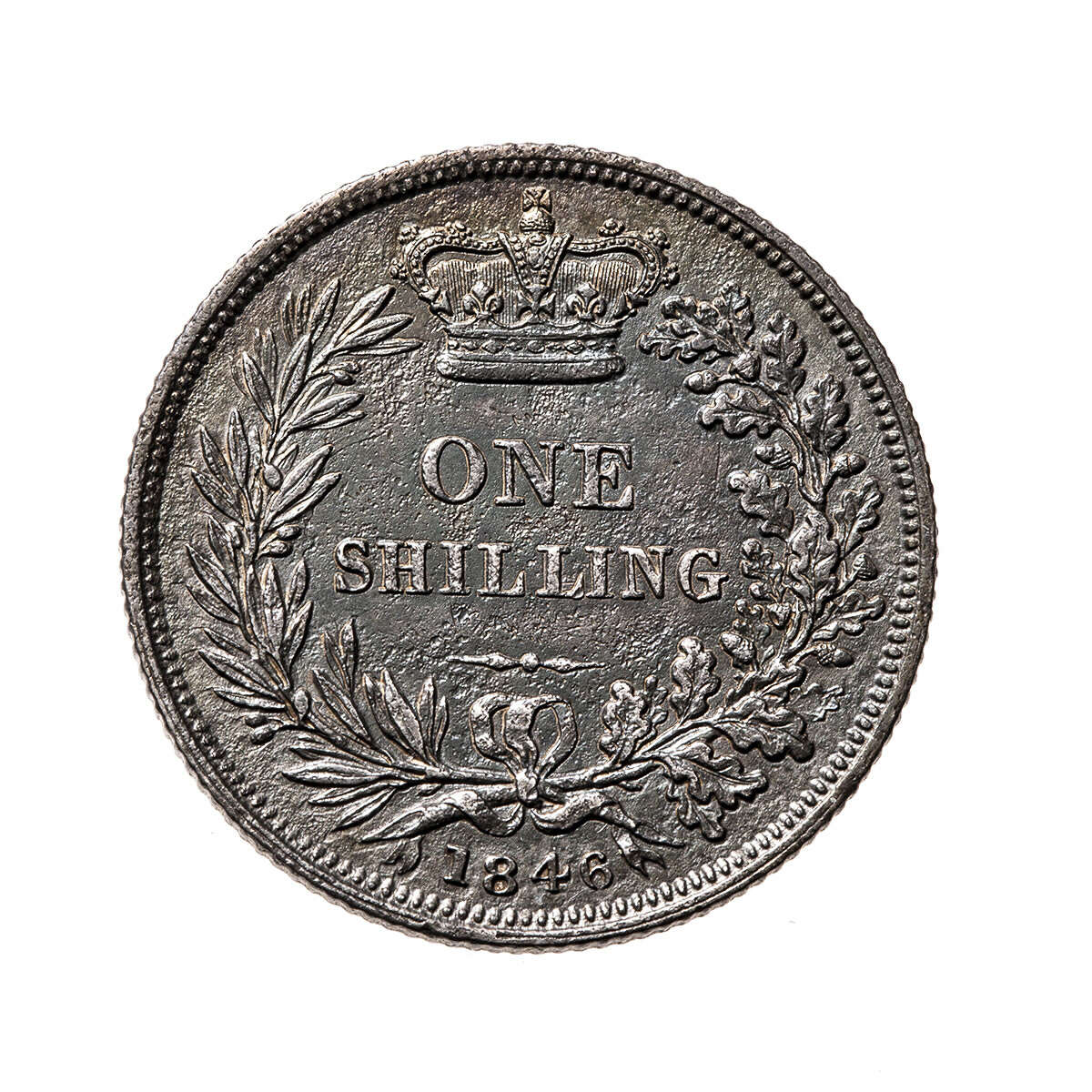 Great Britain Silver 1846 -  Shilling Victoria VF-30