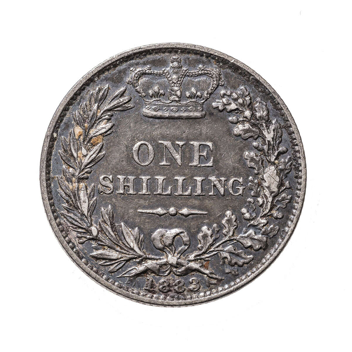 Great Britain Silver 1883 -  Shilling Victoria VF-30