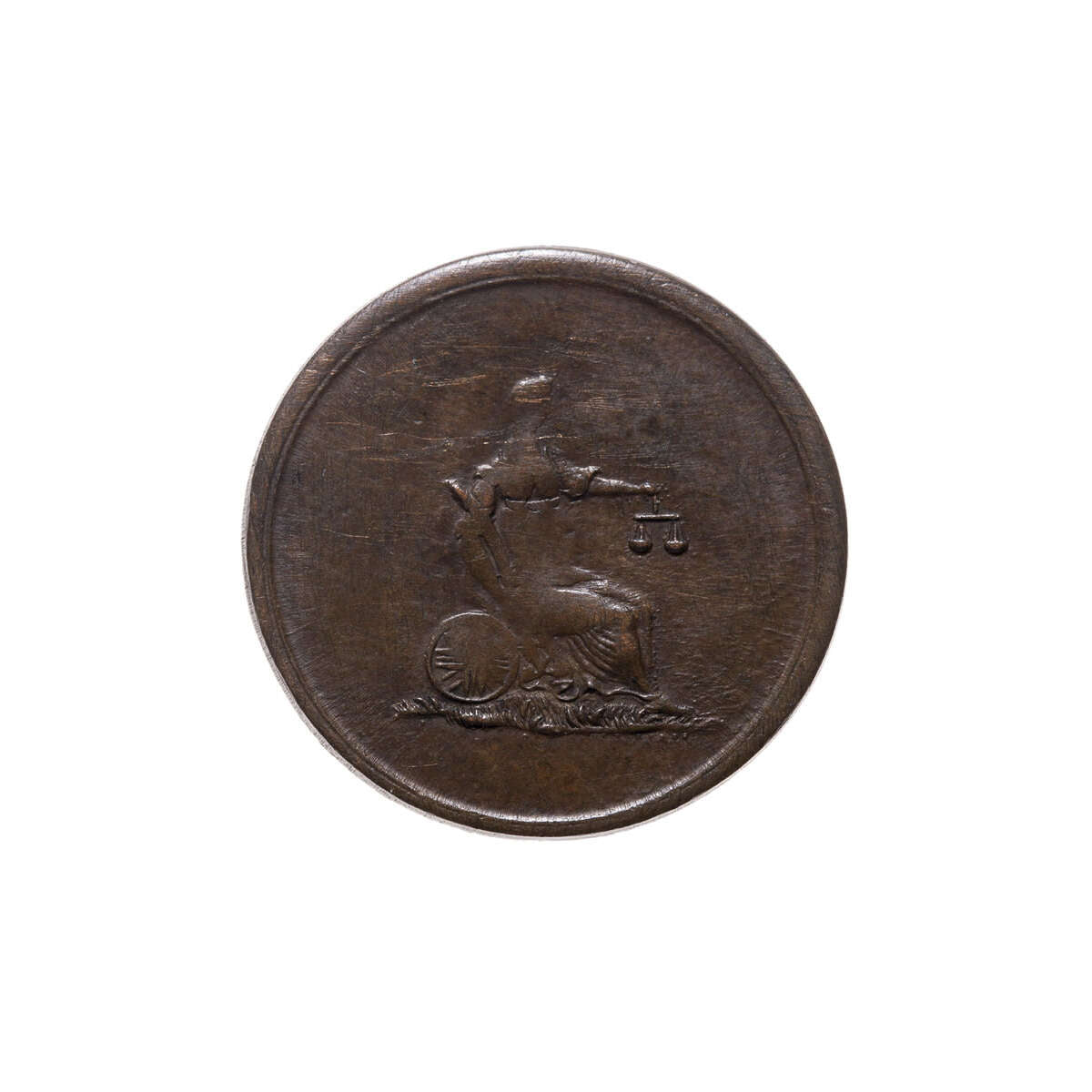 Great Britain Farthing Columbia Farthing Token EF