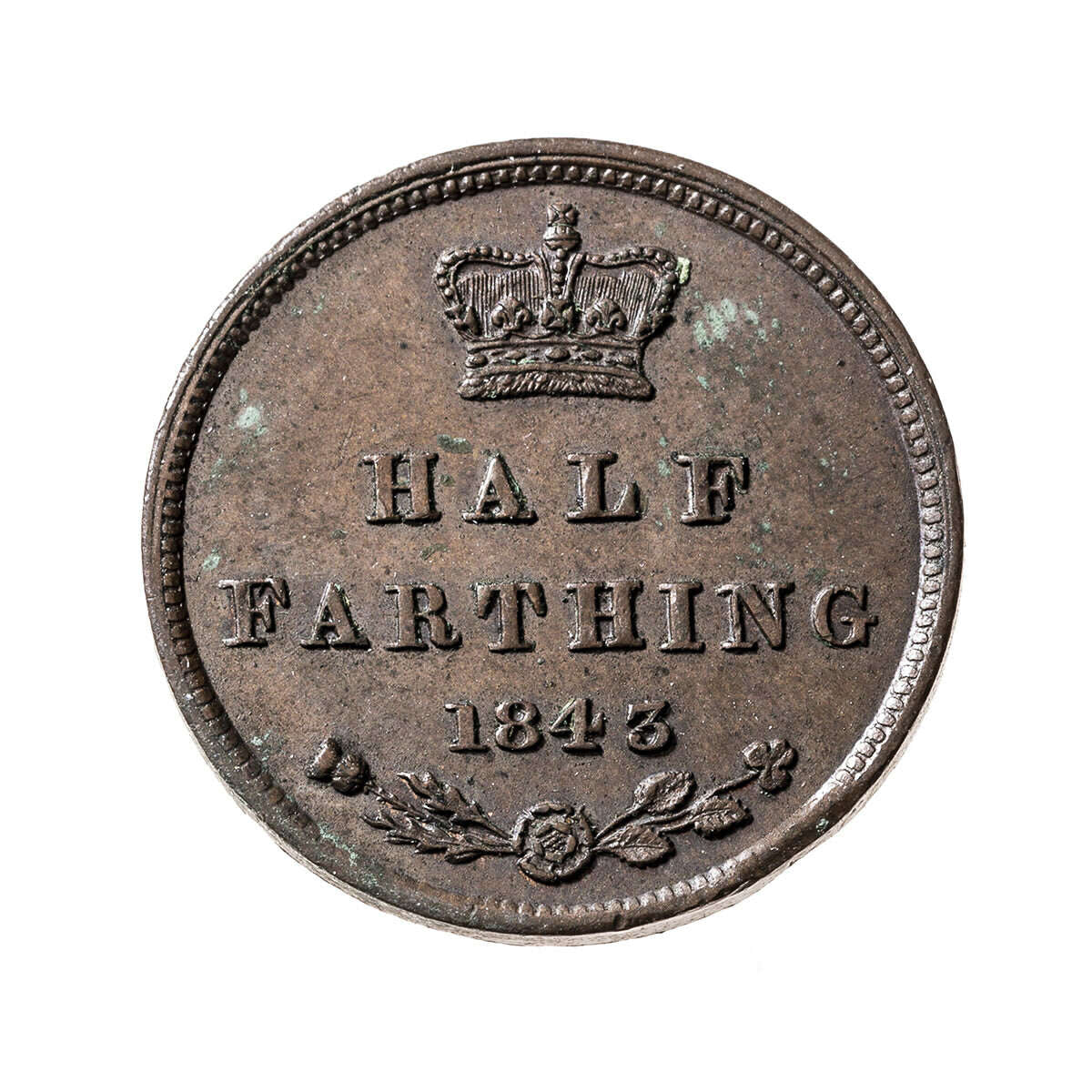 Great Britain 1843 -  1/2 Farthing Victoria EF-40