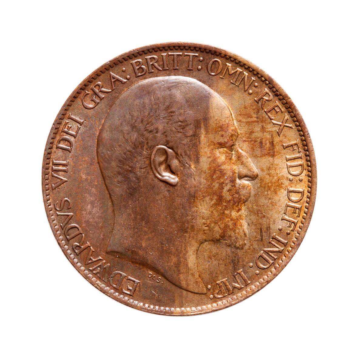 Great Britain 1/2 Penny 1908 Edward VII MS-60