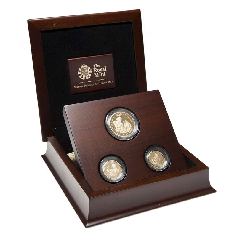Great Britain 2012 150 Pounds Fine Gold Proof Set - London 2012 Olympic and Paralympic Games Commemorative - Citius