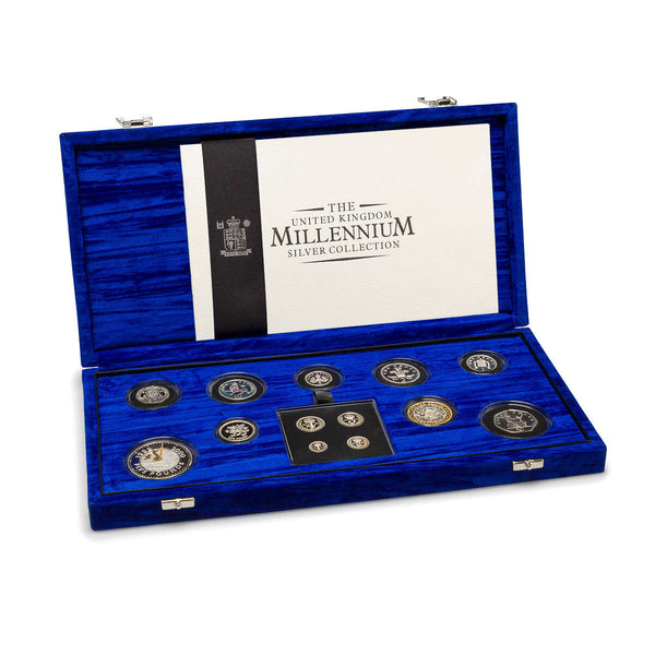 Great Britain 2000 5 Pounds Silver Proof Set - The United Kingdom Millenium Silver Collection