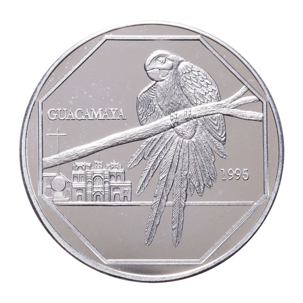 Guatemala 50 Quetzales 1995 Aluminum proof MS-60