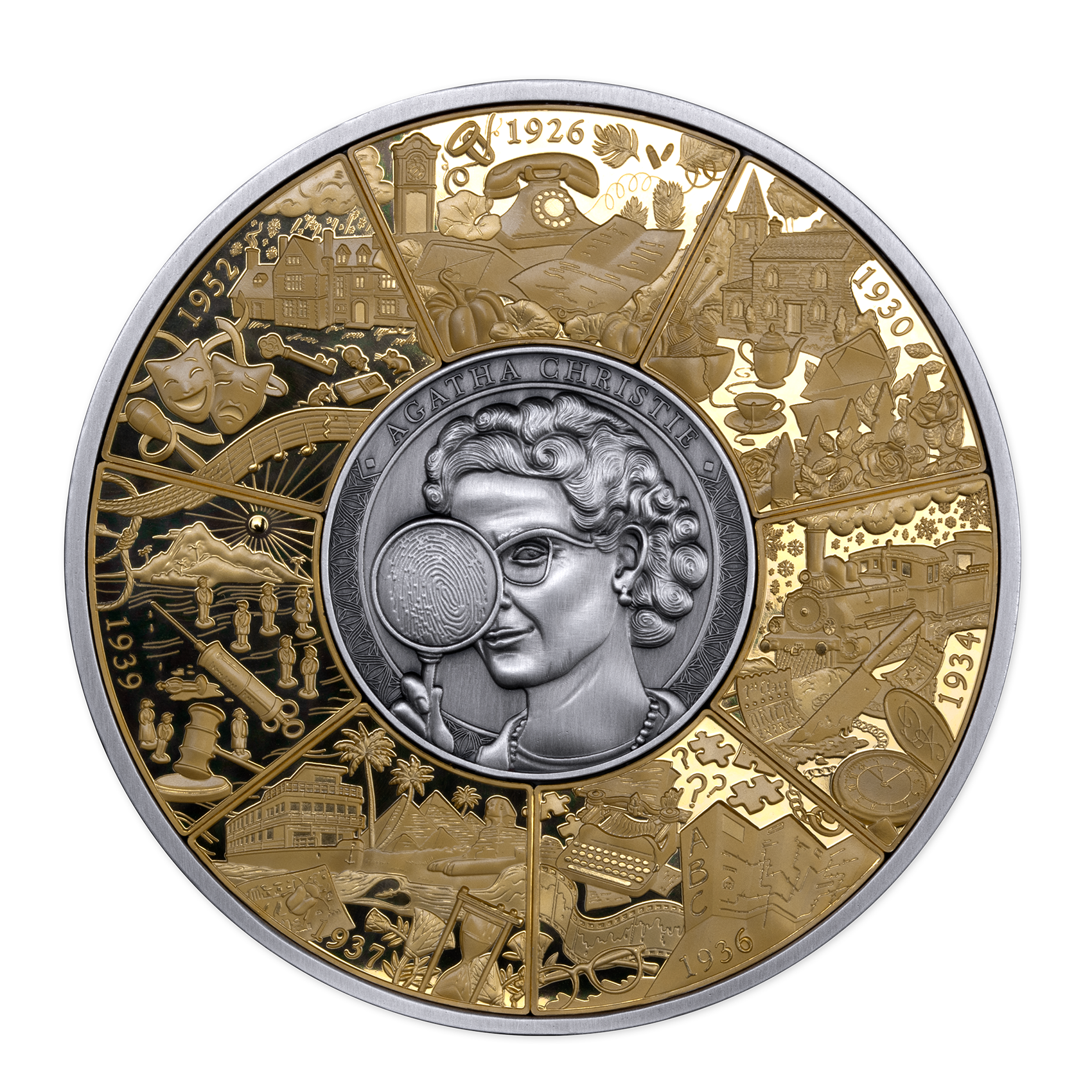 2026 $10 Agatha Christie - Pure Silver Puzzle Coin