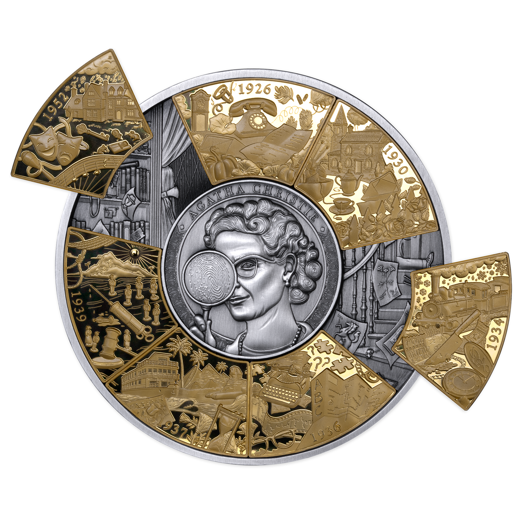 2026 $10 Agatha Christie - Pure Silver Puzzle Coin