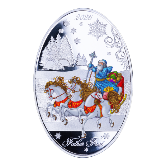 2026 $5 Father Frost Matroyshka Nesting Doll - Pure Silver Coin