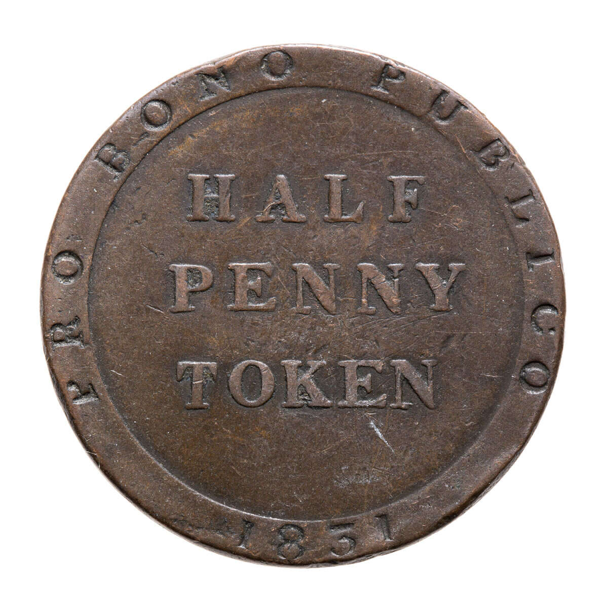 Isle of Man 1831 -  1/2 Penny