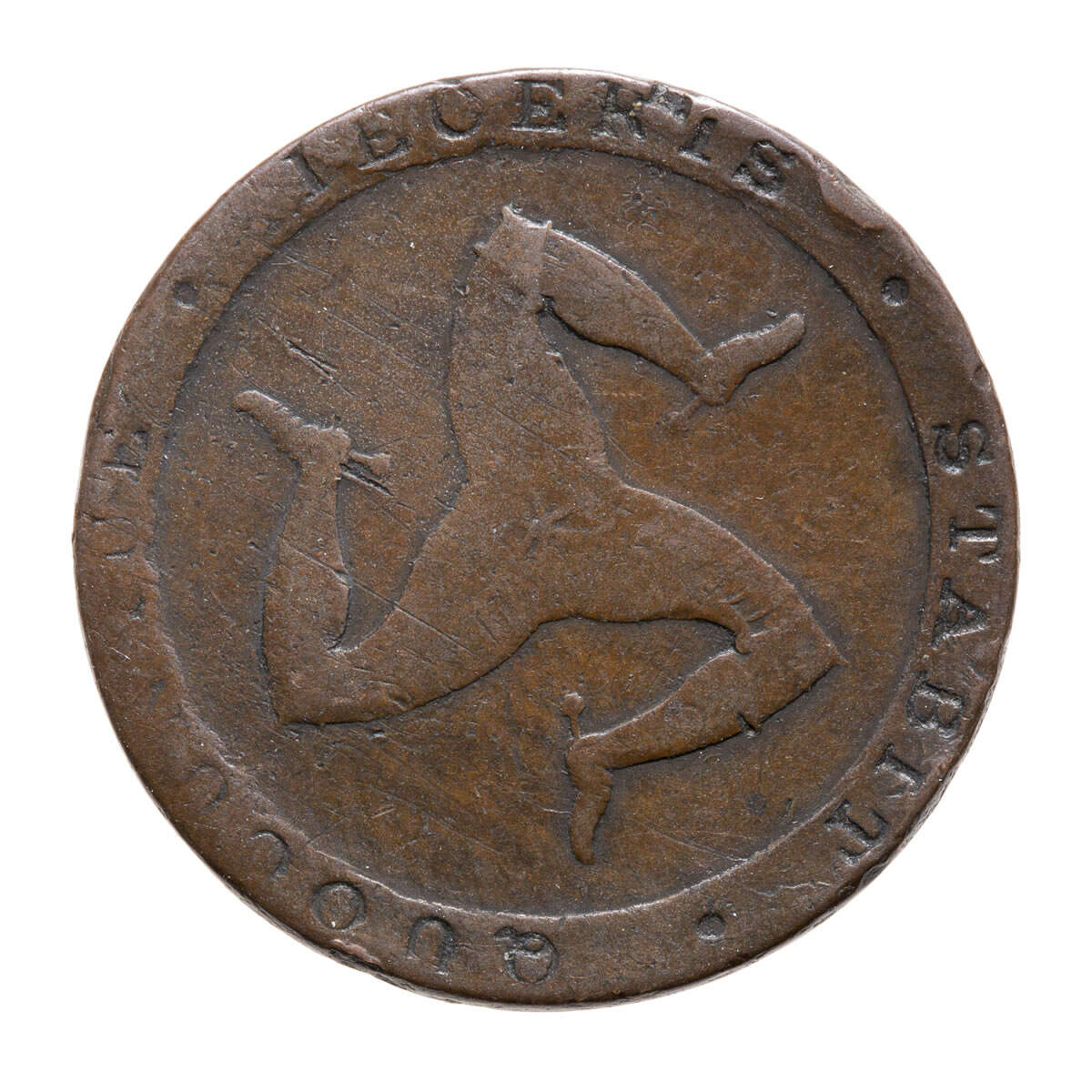 Isle of Man 1831 -  1/2 Penny