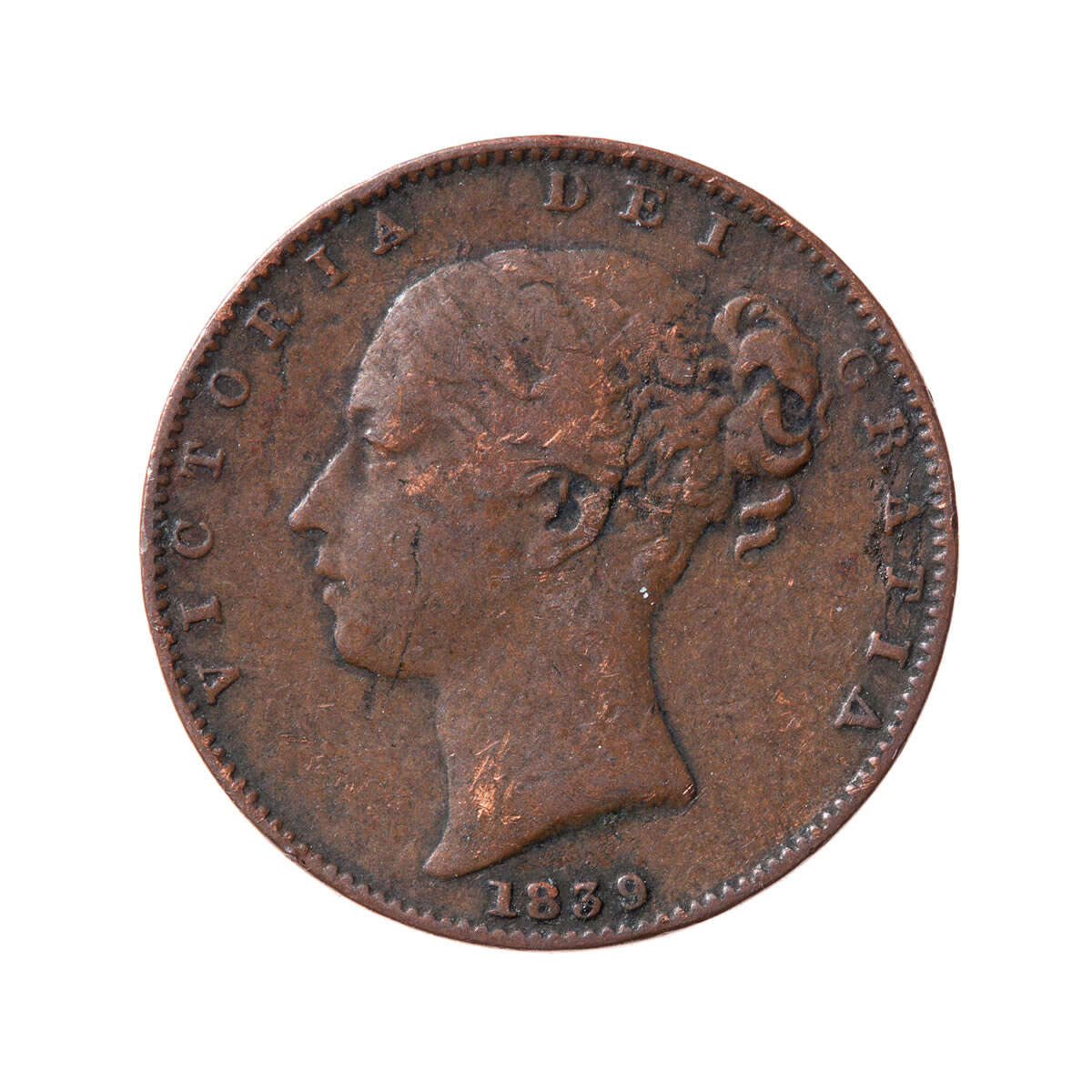 Isle of Man 1 Farthing 1839 EF-40