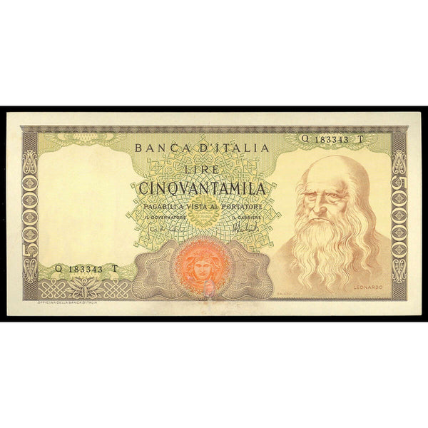 Italy 50,000 Lire 1974 AU-50
