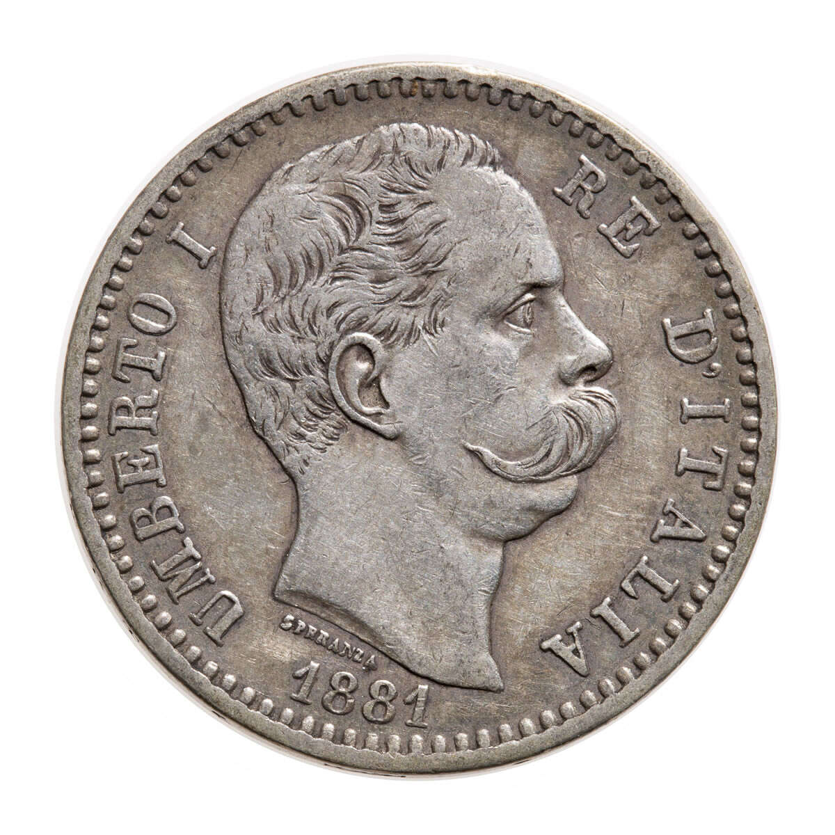 Italy 1881 -  2 Lire Umberto I R