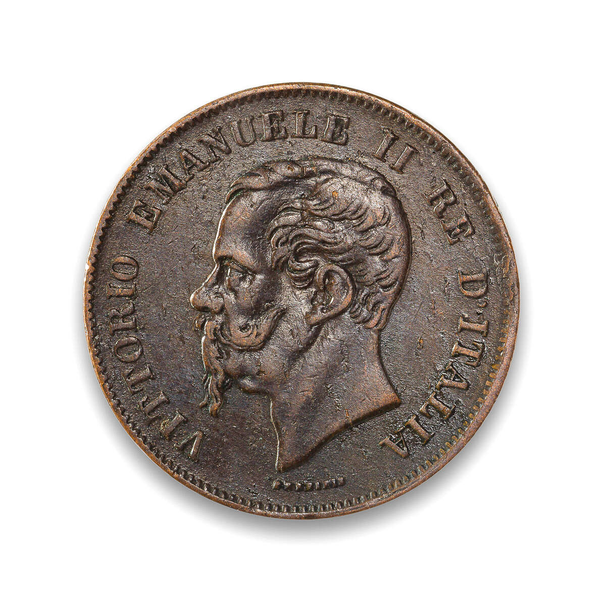 Italy 5 Centesimi 1862 Vittorio Emanuele II N EF-40