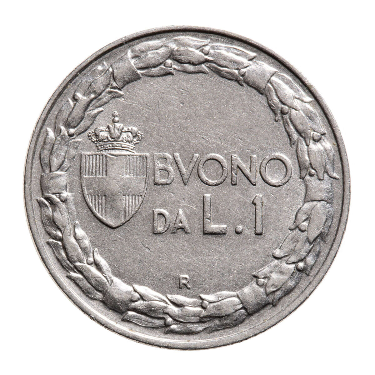 Italy 1924 AU-50 -  Lira Vittorio Emanuele III Closed 2 R