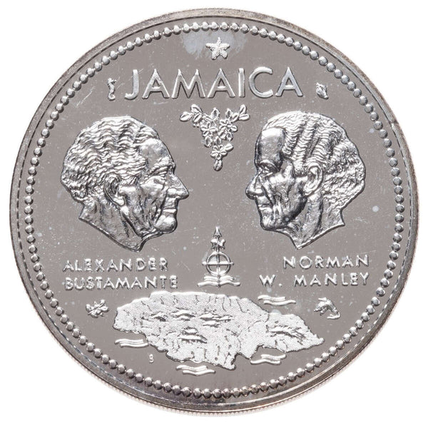 Jamaica 1972 $10 Silver Proof Coin - 10th Anniversary of Independence