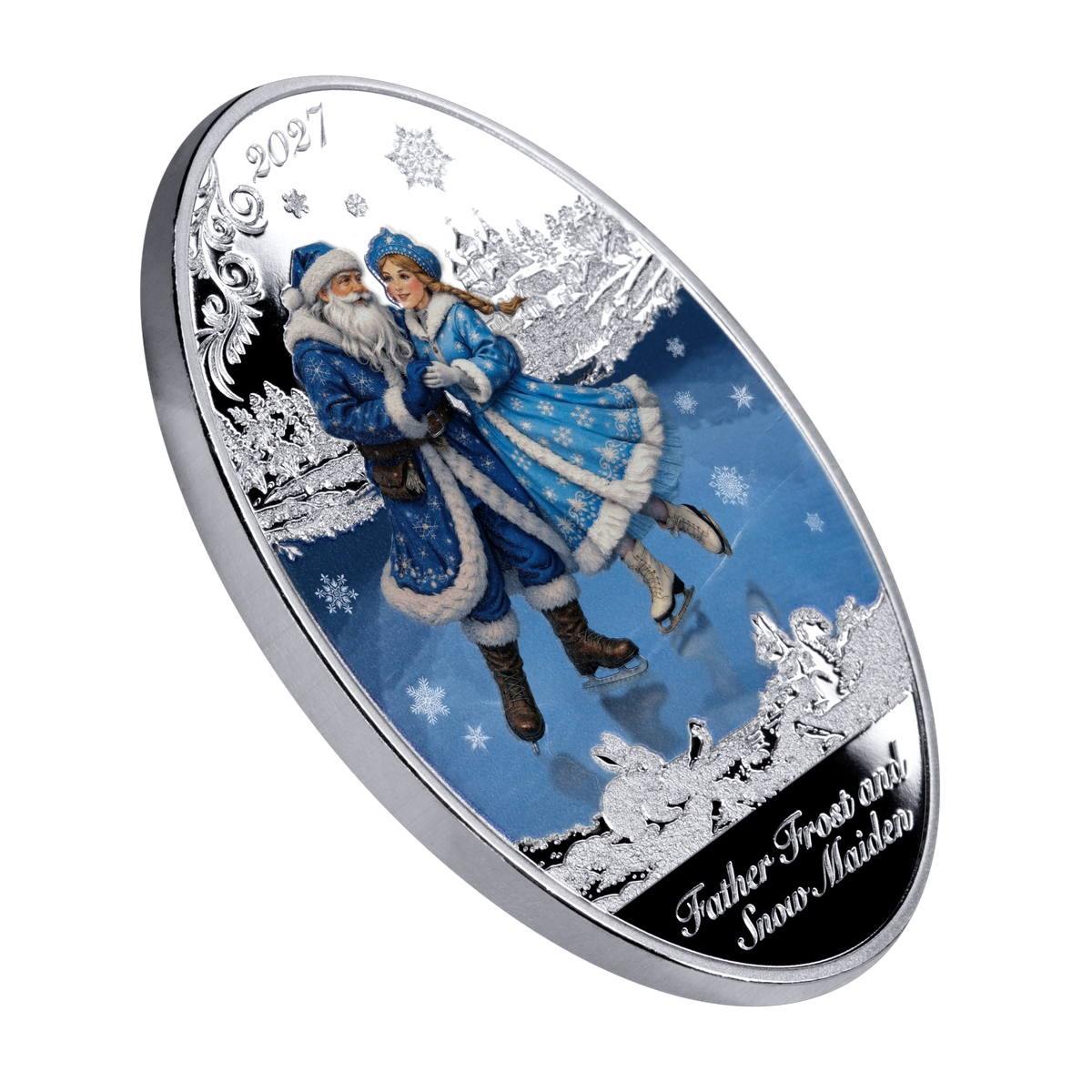 2027 $5 Father Frost Matroyshka Nesting Doll - Pure Silver Coin