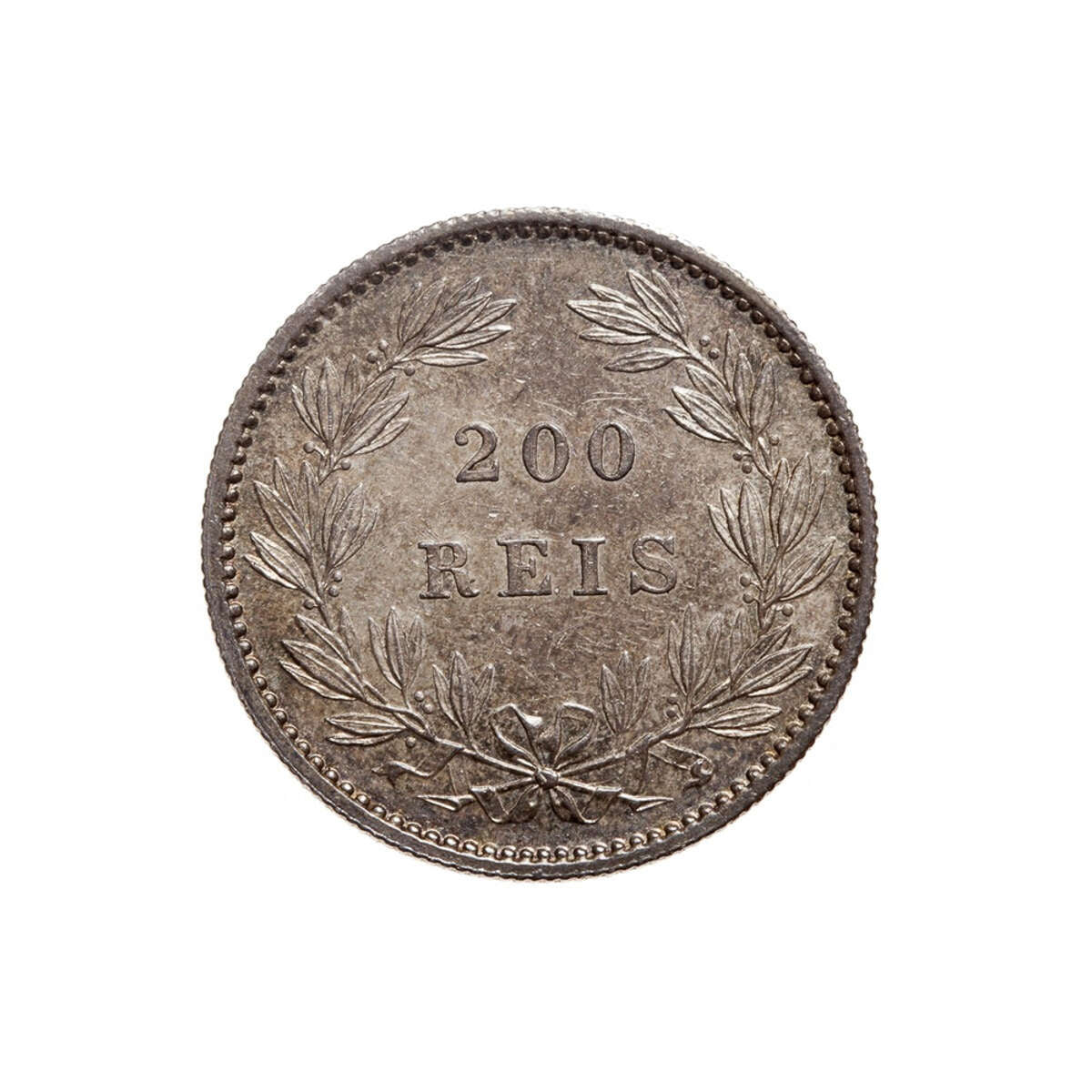 Portugal 200 Reis 1887 EF-40