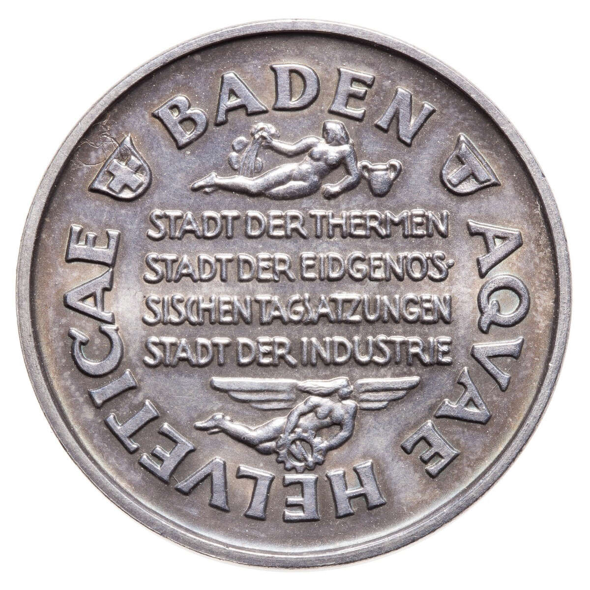 Switzerland 1947 -  Baden 100 Years Medal