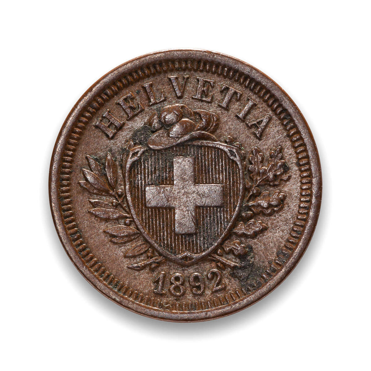 Switzerland Rappen 1892 B VF-20