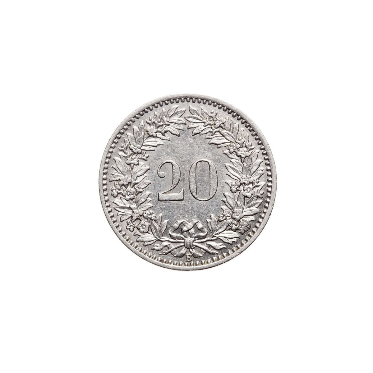 Switzerland 20 Rappen 1900 B EF-45