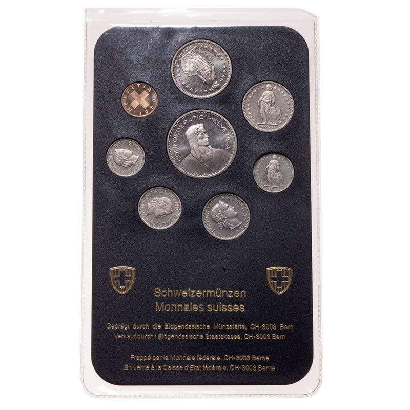 Switzerland 1980 5 Franc Unc Set - Mint set