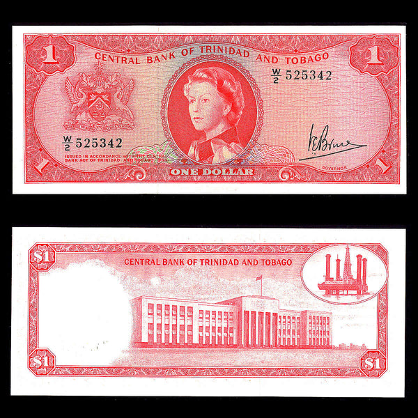 Trinidad & Tobago 1 Dollar 1964 Elizabeth II Signature 3 AU-55