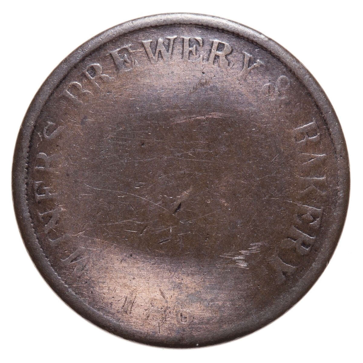 United States of America 1865 -  25 Cent Miners Brewery & Bakery Token VG+