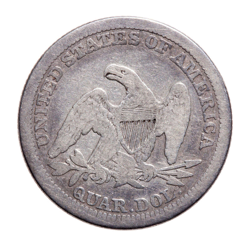 US Quarter Dollar 1859 Liberty Seated Quarter F-15