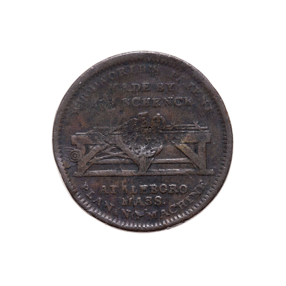 United States of America 1834 -  Token S.B. Schenck Planing Machine Token F+