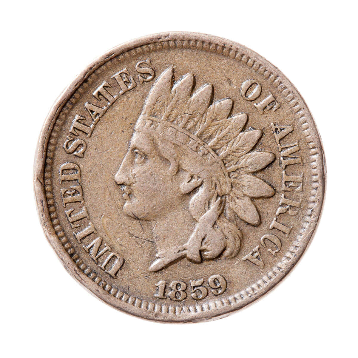 US 1 Cent 1859 VF-20