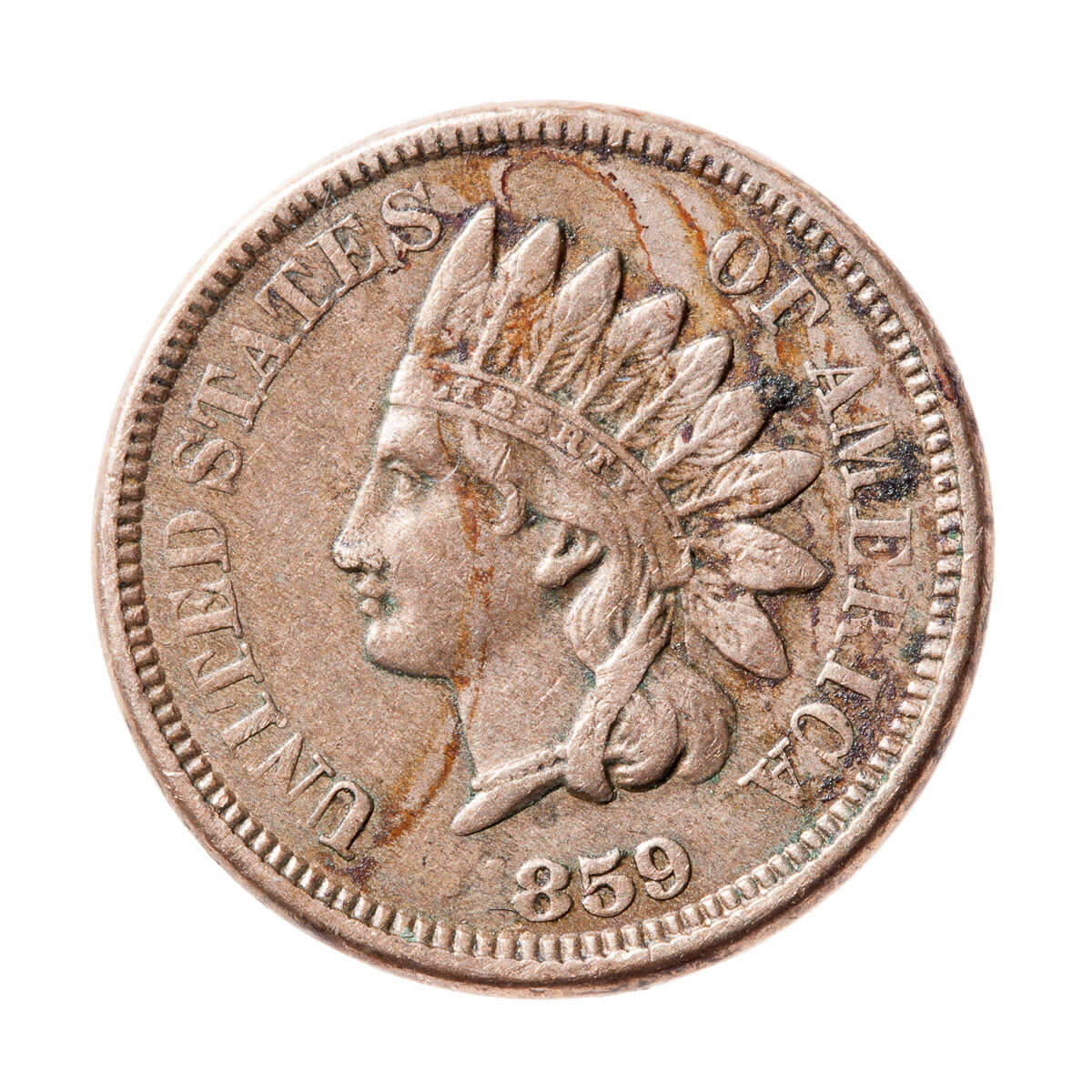 US 1 Cent 1859 VF-30