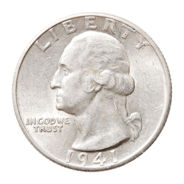 US Quarter Dollar 1941D Washington Quarter MS-63
