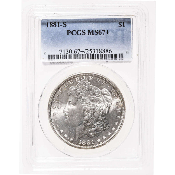 US 1 Dollar 1881S PCGS MS-67+