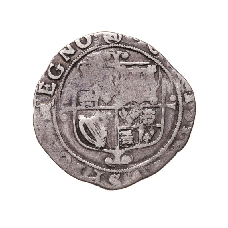 England Shilling 1649 Charles I Triangle in Circle VF-20