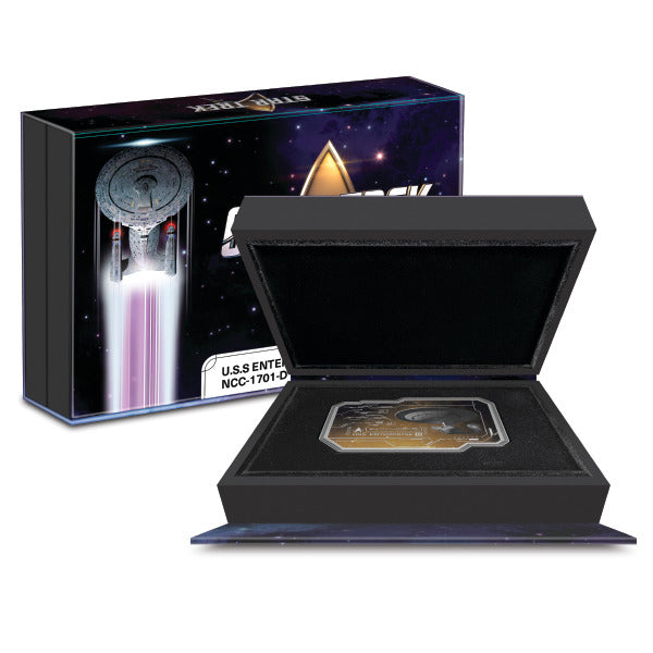 2024 $2 Star Trek Vehicles: U.S.S. Enterprise NCC 1701-D - Pure Silver Coin