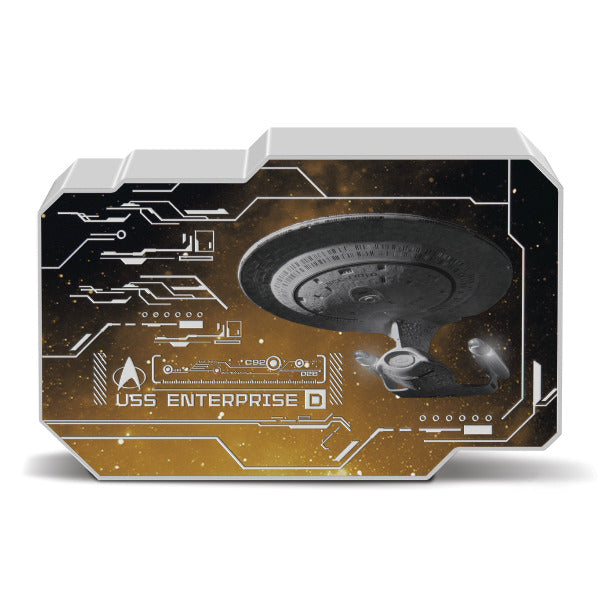 2024 $2 Star Trek Vehicles: U.S.S. Enterprise NCC 1701-D - Pure Silver Coin