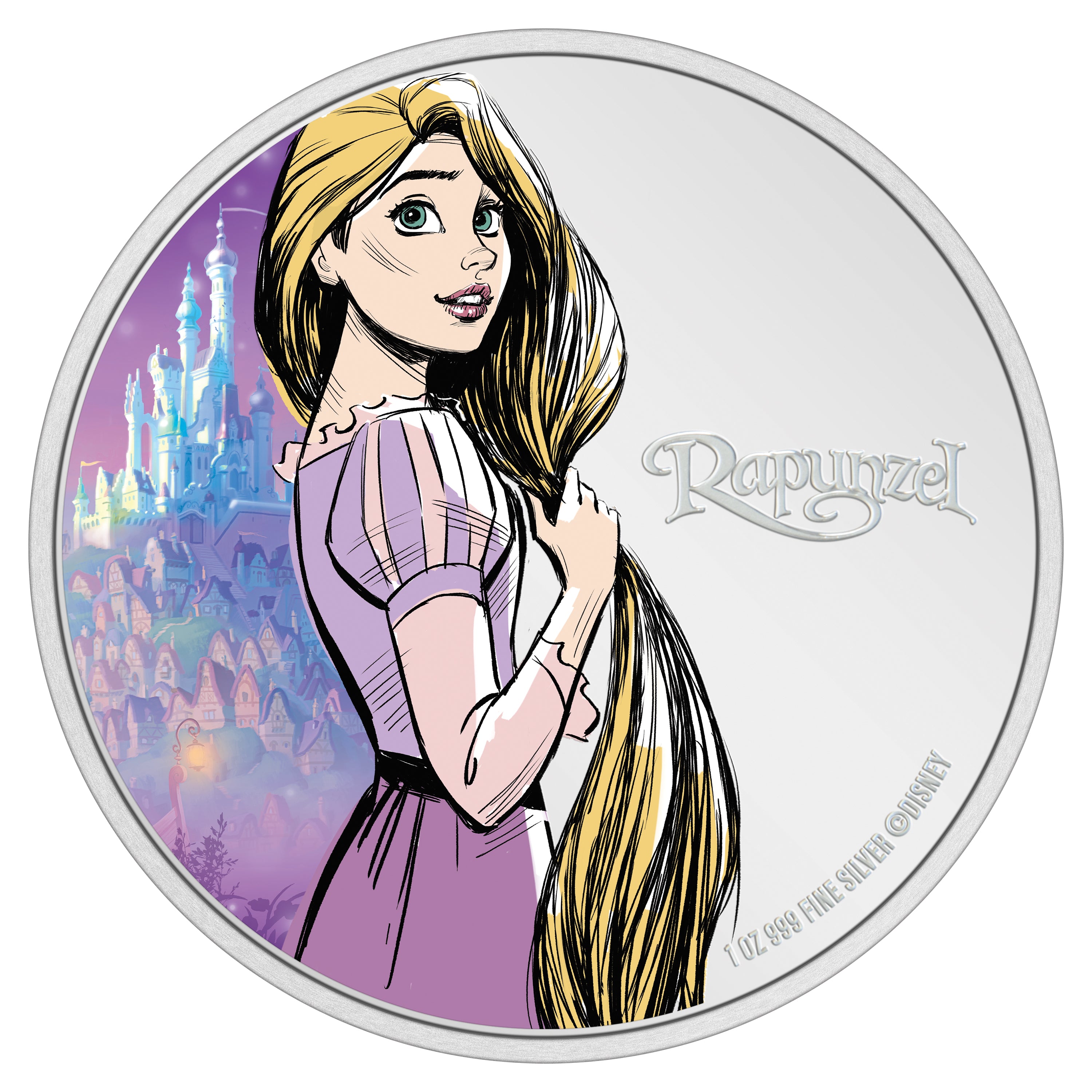 2024 $2 Disney Princess: Rapunzel - Pure Silver Coin