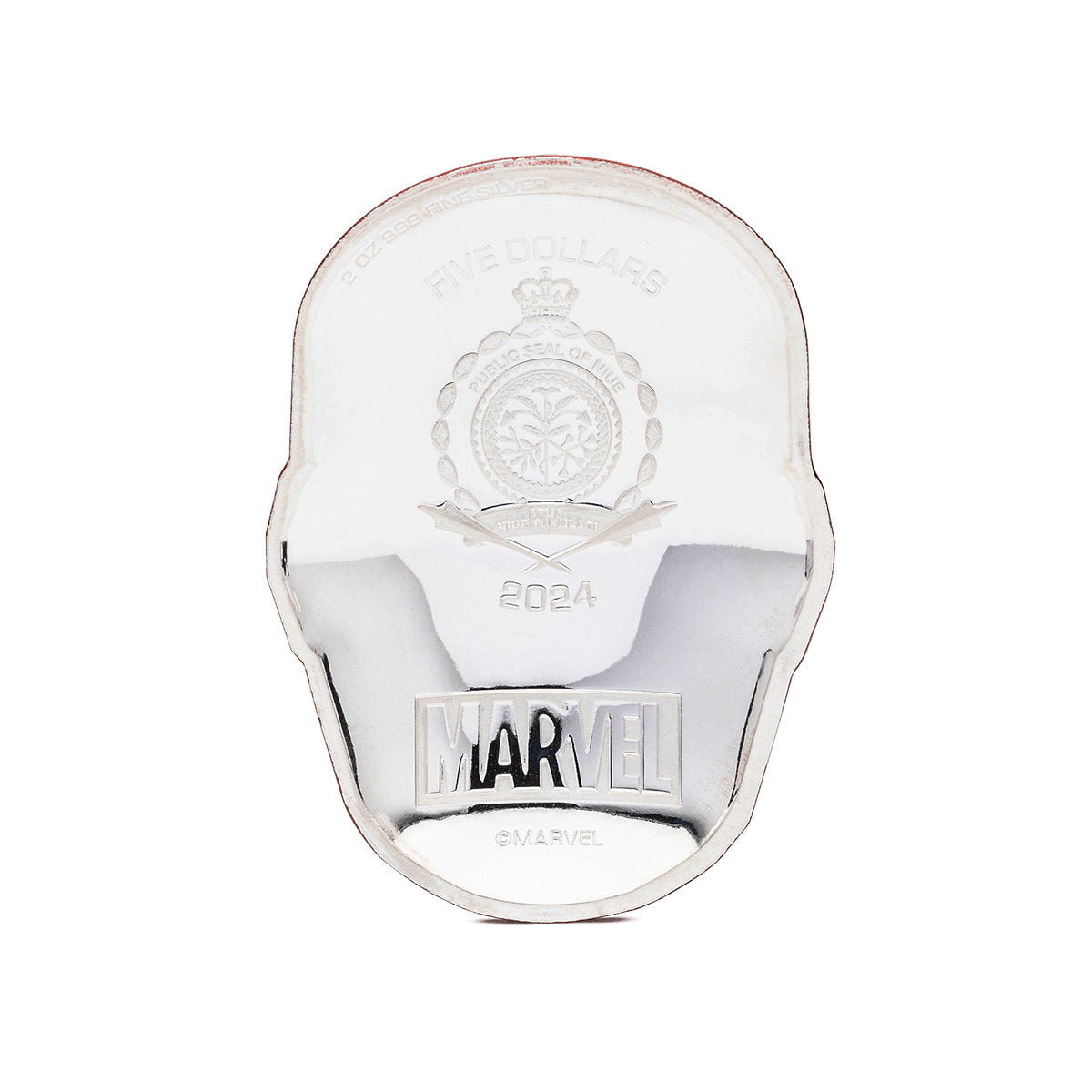 2024 $5 Marvel: Iron Man Helmet - Pure Silver Coin