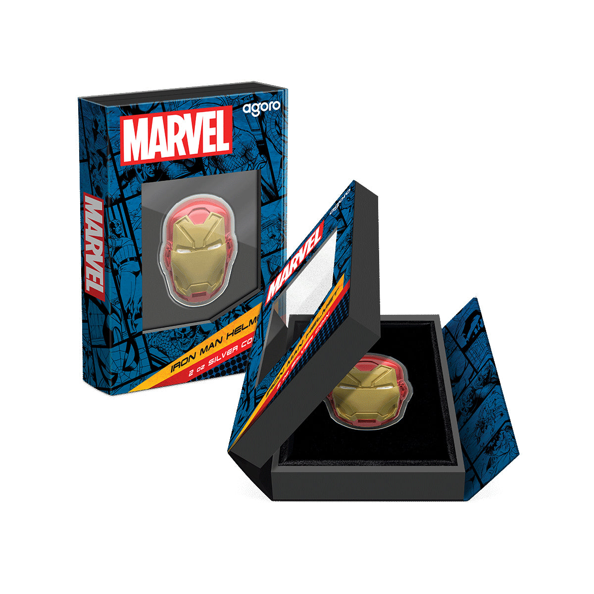 2024 $5 Marvel: Iron Man Helmet - Pure Silver Coin