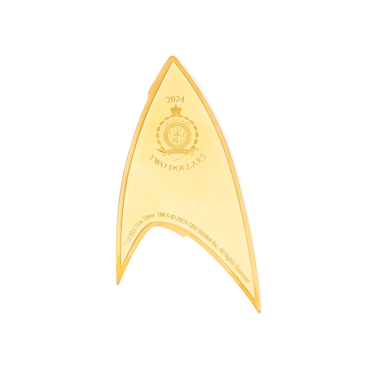 2024 $2 Star Trek Starfleet Divisions: Command Insignia - Pure Silver Coin