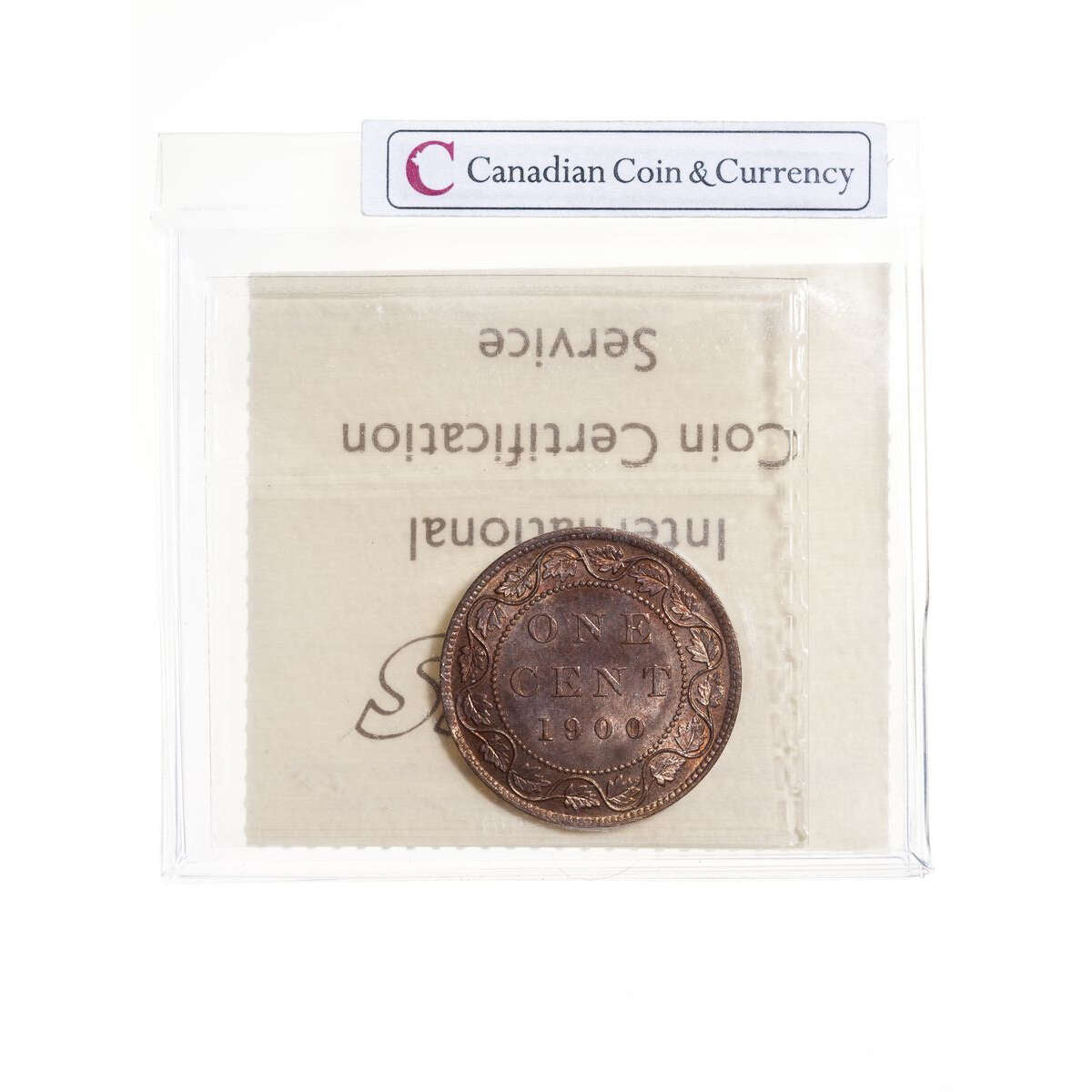 1 cent 1900 Red ICCS MS-64