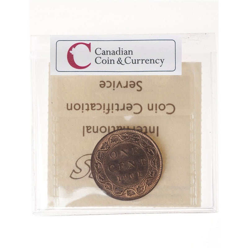 1 cent 1901  ICCS MS-64