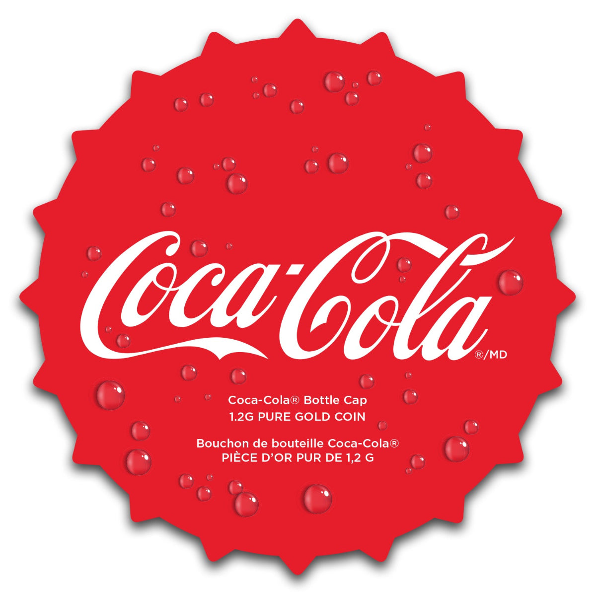 2025 $8 Coca-Cola Bottle Cap - Pure Gold Coin