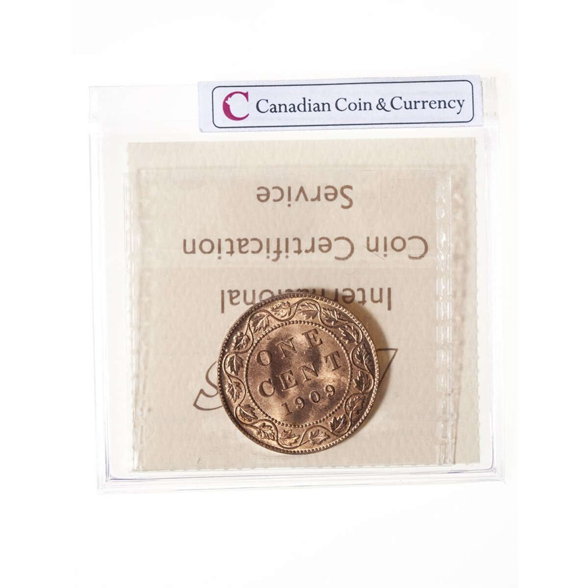 1 cent 1909 Red ICCS MS-65